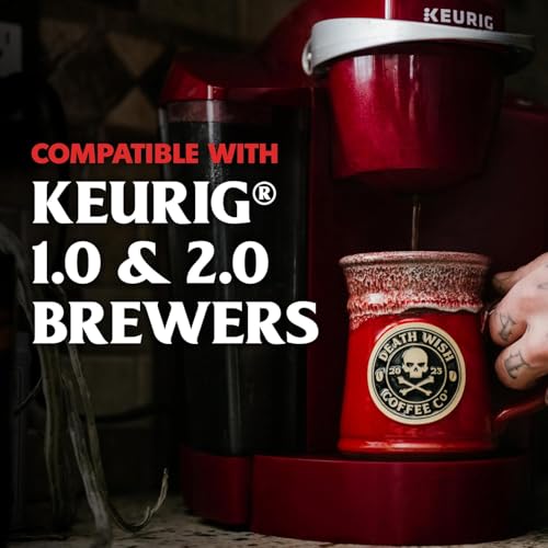 High Caffeine Organic Coffee Pods - Power Surge, 50 Count - Fair Trade, Strong & Bold Flavor