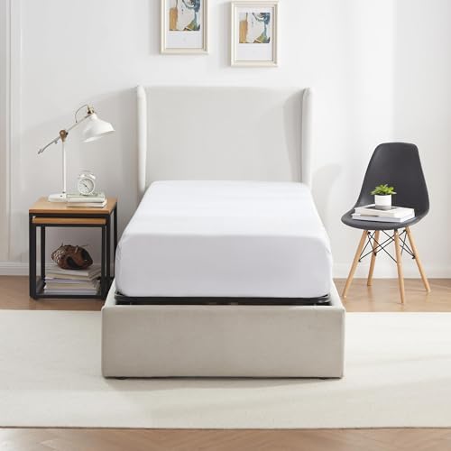 Nestl Foldable Twin XL Platform Bed Frame - Steel, No Tools, Black, 14-Inch Height