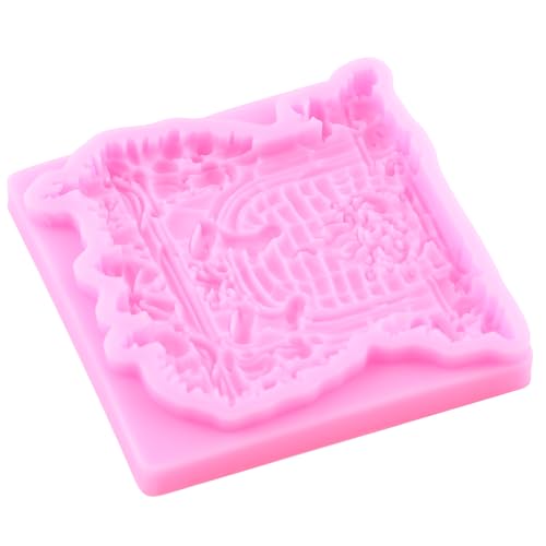 Christmas Fireplace Fondant Mold - Silicone Candy & Cake Decorating, Style J