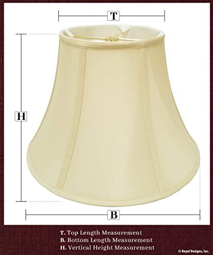 Royal Designs Rectangle Cut Corner Lamp Shade, Eggshell, (4 x 6) x (7 x 10) x 8.25