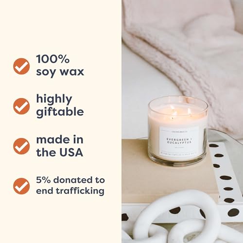 Calyan Wax Co. Apples & Maple Bourbon 3 Wick Scented Candle - 43 Hour