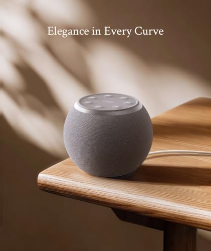 Narelu Gray White Noise Machine for Sleep-Deep Sound Masking, Compact & Powerful