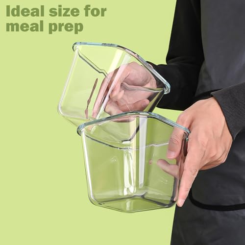 Susukkie Transparent 6-Pack Borosilicate Glass Soup Containers 32oz with Lids - Variation: THIS listing