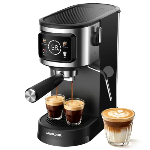 Espresso Machine with Milk Frother - 15 Bar Cappuccino & Latte Maker