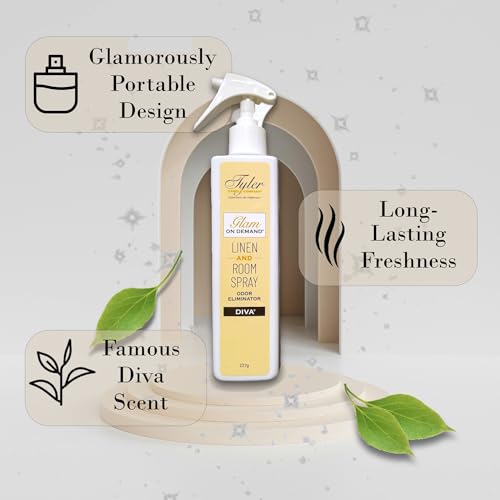 Diva Linen & Room Spray Bundle - 2 Pack 8oz Air Freshener & Odor Eliminator with Stain Remover Pen