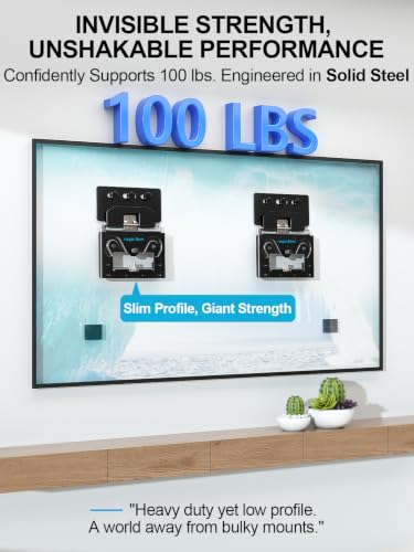 Ultra Slim TV Wall Mount 14-80 Inch - Low Profile, Micro Gap 0.3" - Supports 100lbs - Variation of 14-80 Inch
