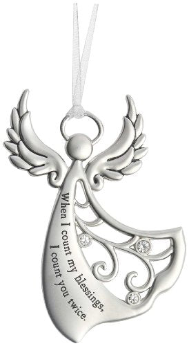 Ganz Angels By Your Side Ornament - Blessings Gift with Rhinestones, 3.25 inches