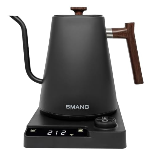 SMANGPER 1L Electric Gooseneck Kettle with Precise Temperature Control