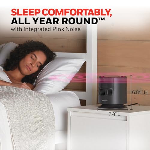 Personal Sleep Fan with Pink Noise and Adjustable Airflow – Compact & Portable