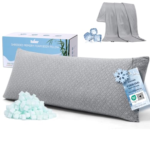 Rainmr Thick Memory Foam Body Pillow - Full Pillows for Side Sleeper