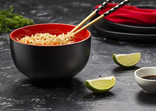 KooK Ramen Bowl, Japanese Bowls, Noodle Large Soup Ceramic, Capacity,