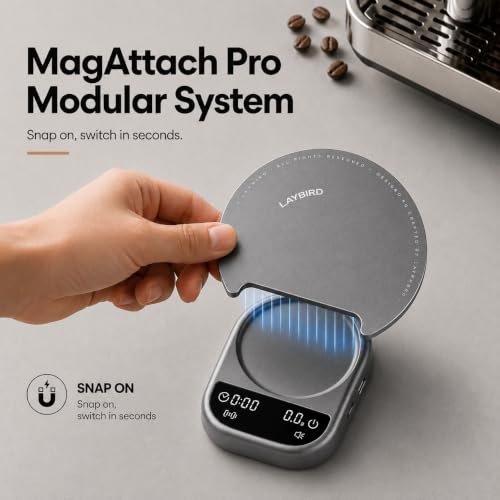 MagAttach Pro Coffee Scale with Timer for Espresso & Pour Over