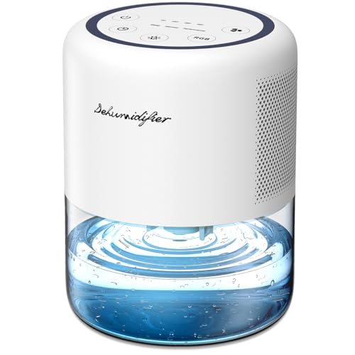 Windangel 44oz Portable Dehumidifier for Home & Small Spaces with Auto-Off & Mood Lights