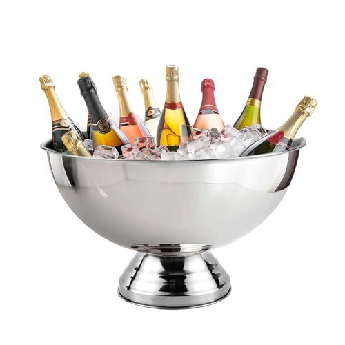 Large Stainless Steel Ice Bucket 12L for Parties & Entertaining