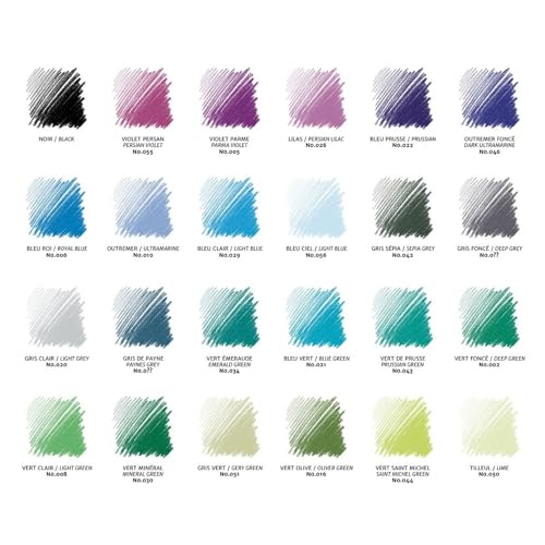Conté à Paris 48 Count Assorted Pastel Pencils - Hard Pastel Art Set