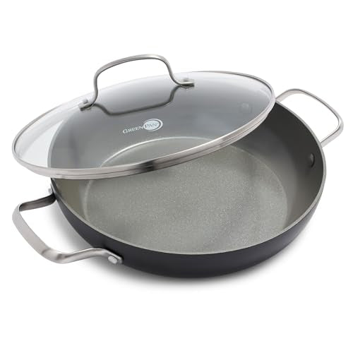 GreenPan Chatham 11-inch Hard Anodized Nonstick Frying Pan with Lid, Oven & Dishwasher Safe
