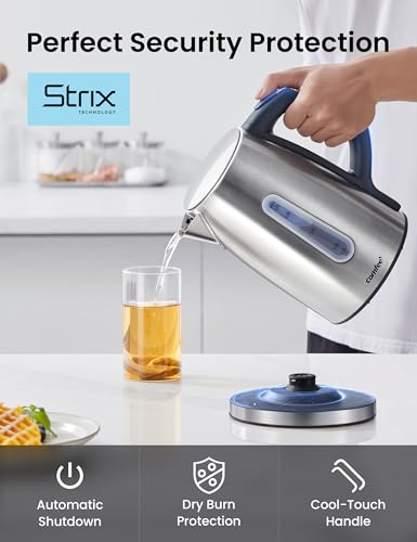 1.8 Quarts Stainless Steel Electric Kettle - Digital Temperature Control & Keep Warm