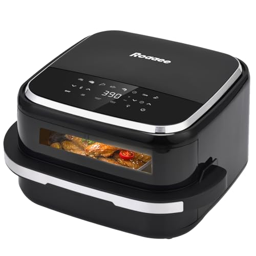 Roaaee 11-in-1 Air Fryer Oven 4.5QT with Pizza & Grill Capacity, Digital Display