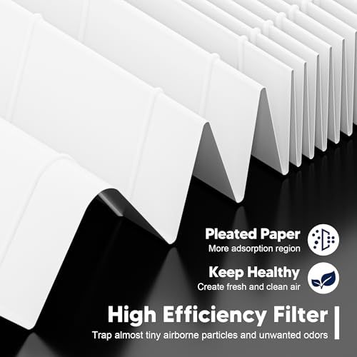 PETOX 2 Pack White Replacement Filter for LEVOIT Vital 200S & 200S-P Air Purifiers