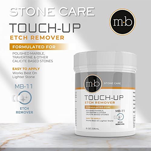 MB-11 Marble & Stone Polishing Kit 2 Piece Set - Etch Remover & Cleaner