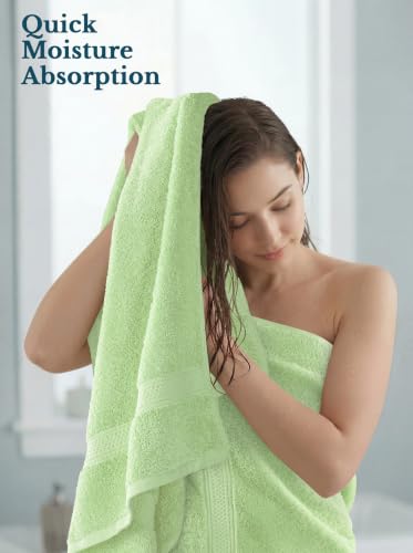 Utopia Towels 4 Pack Premium Bath Towels 27x54 Inches Sage Green - Soft & Absorbent Cotton