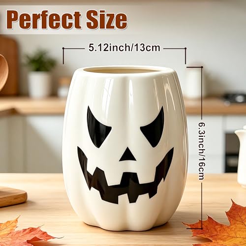 Halloween Pumpkin Ceramic Utensil Holder - Pinata Halloween Kitchen Decor