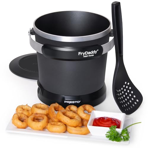 Presto 05420 FryDaddy Electric Deep Fryer - Black, Compact Kitchen Appliance