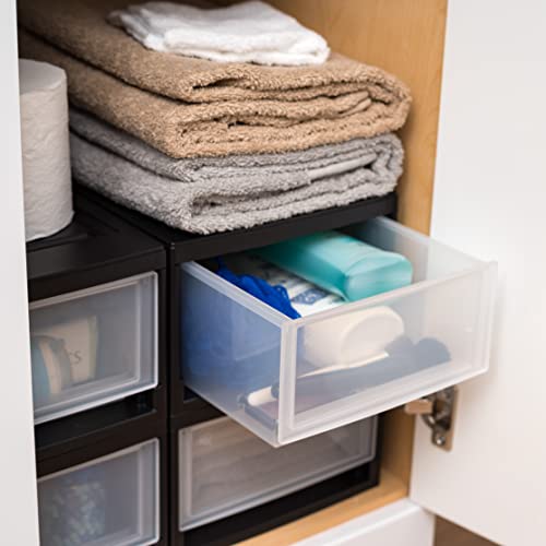 Stacking Drawer Organizer Bins - 2-Pack, 6 Qt. Multi-Purpose Storage