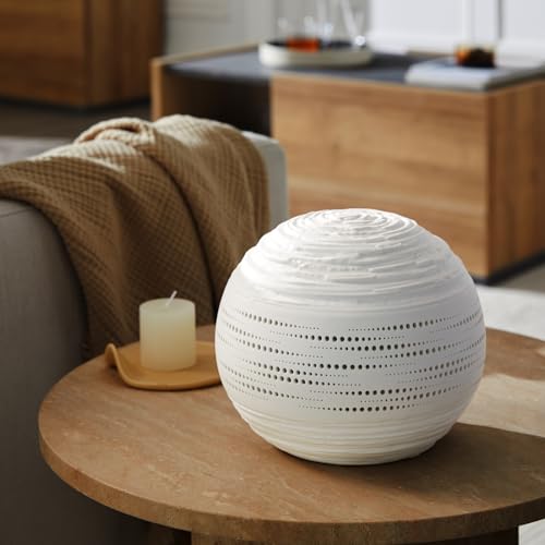 Large Handcrafted Ceramic Table Lamp - Modern Bedroom & Living Room Decor