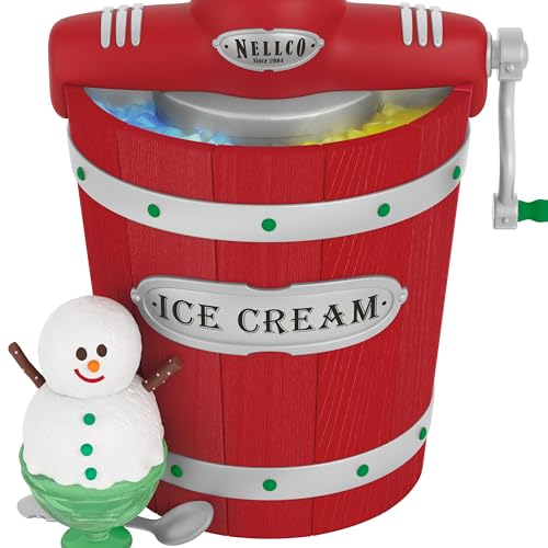 Hallmark Keepsake Nellco Ice Cream Maker Christmas Ornament with Lights & Music