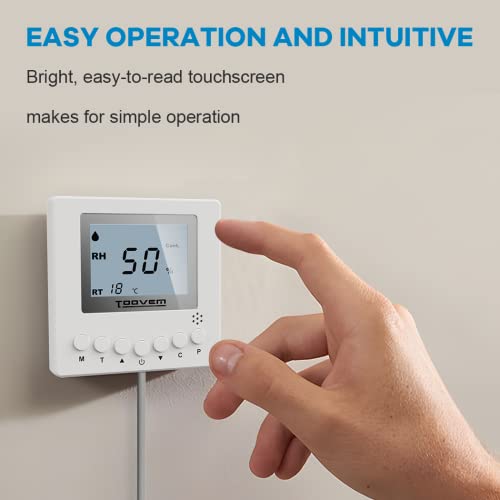 Remote Controller for Digital Humidity & Temperature Monitors - Wall Mount, LCD Display
