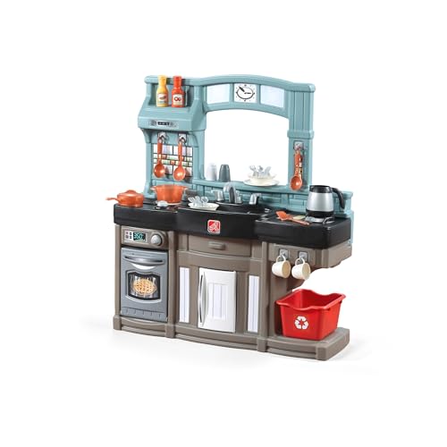 Kids Kitchen Playset with Lights & Sounds - Best Chefs Indoor Outdoor Toy Kitchen - 25 Accessories, Toddler Role Play - Variation of Best Chefs Kitchen