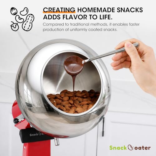 AIEVE Snack Coater for KitchenAid Tilt-Head Stand Mixer - Regular Size