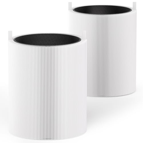 2 Pack Mbetter Replacement Air Filters for Blueair 311 Auto - White, Compatible with Blue Pure 311 Auto, 9-Month Filter Replacement