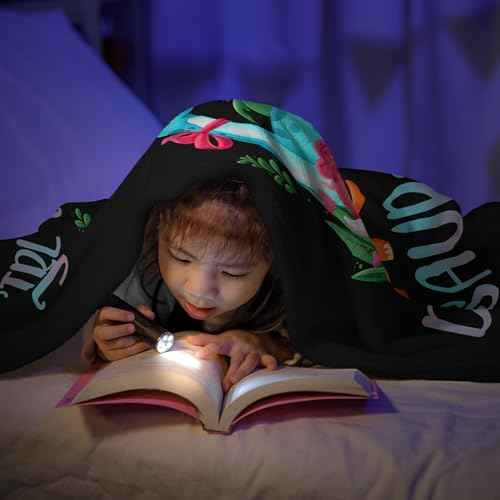 Amonee-YL Dinosaur Blanket, Just A Girl Who Loves Dinosaurs, Dinosaurs Blankets for Girls 40"X50", Dino Birthday Decorations, Presents for Dinosaur Lovers, Dino Gifts for Girls