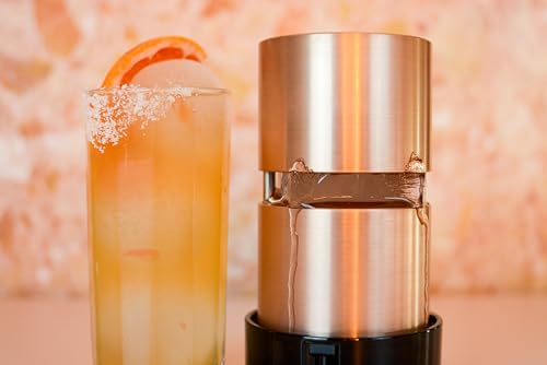 Ice Ball Press - Paloma Finish Aluminum Sphere Maker with Ice Tray - Made in USA