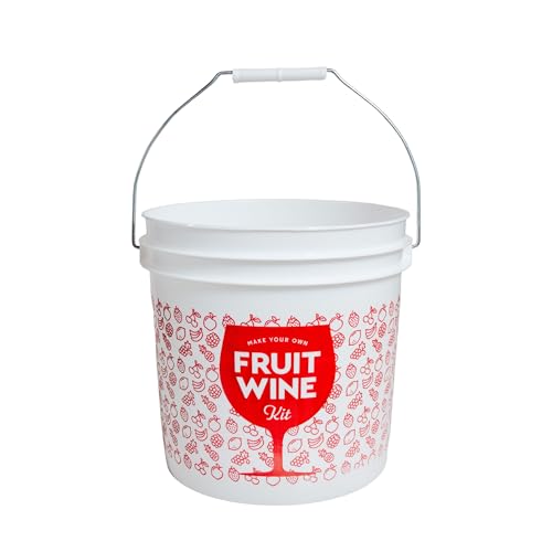 Fruit Wine Making Kit - Craft A Brew Beginner Homebrew Set with Ingredients & Reusable Equipment - Makes Up to 20 Gallons - Variation: Fruit Wine Kit