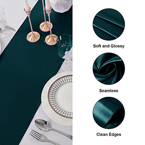Hunte 6 Pack Satin Christmas Table Runners 12x108 Inches for Weddings & Events
