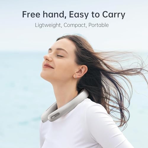 Neck Fan Pro Series - Upgraded Personal Wearable 100-Speed Fan for Cooling
