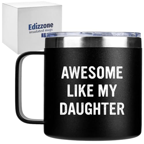 Edizzone Dad Gift Tumbler - Insulated Reusable Travel Mug for Fathers Day & Birthday
