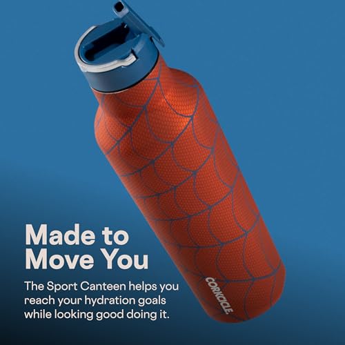 Spider-Man Water Bottle 20 oz with Spill-Free Cap - Hydration