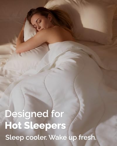 CGK Unlimited Cooling Comforter King White 104x90 Summer Bed Blanket