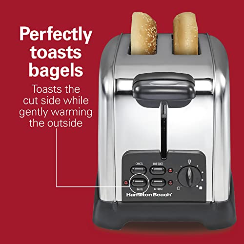 Hamilton Beach Retro 2 Slice Toaster With Sure-Toast Technology, Wide