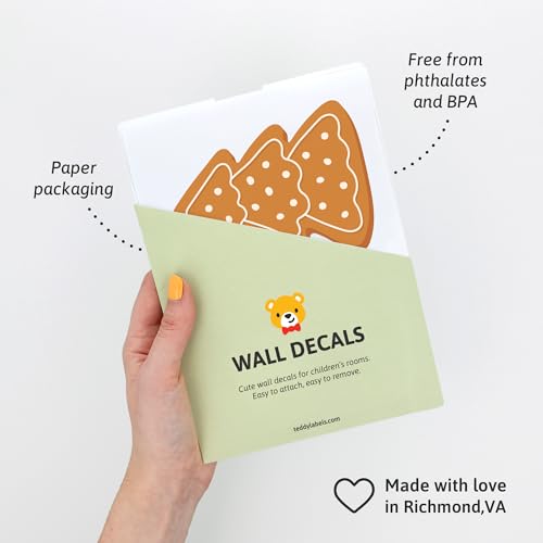 Candy Canes Decals - Easy-to-Apply & Removable Wall Stickers: Transform Your Toddlers Bedroom with Durable, Vibrant Peel-and-Stick Wall Decor ? Stickers for Kids