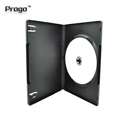 Progo 50 Pack Black DVD Cases 14mm - Standard Single Disc Storage