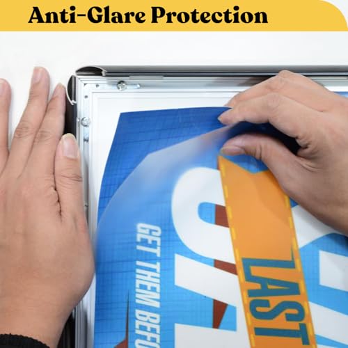 24x36 Inch Poster Frame - Black Snap Front Display with Anti-Glare Cover - Variation of THIS listing
