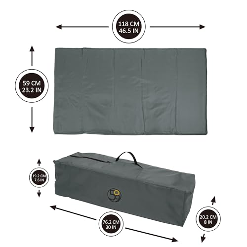Kids Travel Bed Play Yard with Foldable Mattress - Compact Lightweight Nap & Play