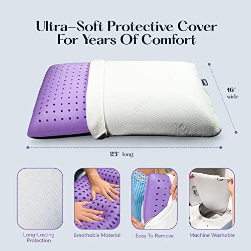 Lavender Infused Memory Foam Pillow - Cooling Zen Support for All Sleepers