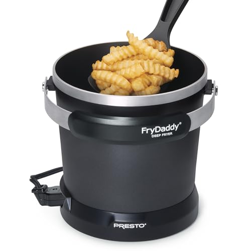 Presto 05420 FryDaddy Electric Deep Fryer - Black, Compact Kitchen Appliance