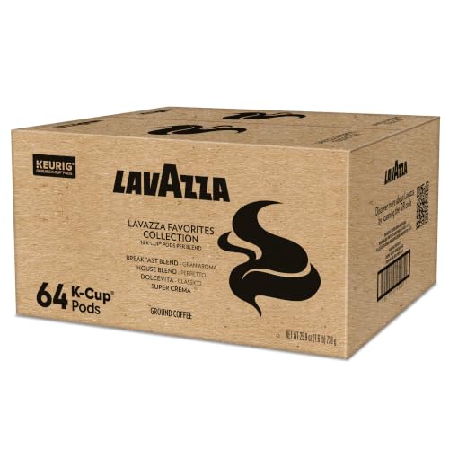 Lavazza Coffee Pods Variety Pack - 64 Count Light & Medium Roast for Keurig